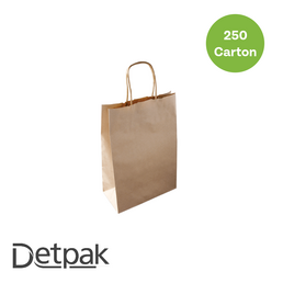 #160 Twist Handle Bag- Brown (355x240x120)