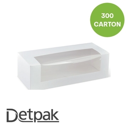 10 Inch Long Patisserie Box White- (260 x 110 x 80mm)