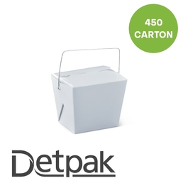 26oz Wire Handle Noodle Box- White 76x67x103mm