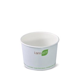 Detpak 8oz Paper ECO Chip Cup Bowl White