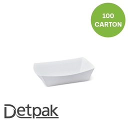 #2 Small Food Tray - White 105x72x44mm