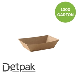 #2 Small Food Tray Kraft 105x72x40mm 