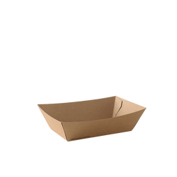 Detpak Go- #3 Medium Food Tray- Brown
