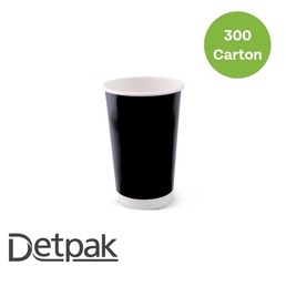 16oz Combo Smooth Double Wall Coffee Cup- Black 