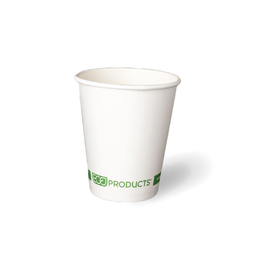 ECO-PRODUCTS® 12oz (89mm) PLA Single Wall Hot Cup- Green Stripe