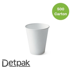 12oz Combo Single Wall (86mm) Coffee Cup- White 