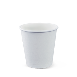 Detpak 8oz Combo (86mm) Single Wall Coffee Cup- White 