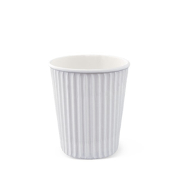 Detpak 12oz Refined Ripple (89mm) White Coffee Cup 