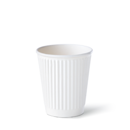 Detpak 8oz Ripple Refined Hot Cup-  White