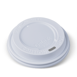 Detpak 8/12/16oz (86mm) Combo Hot Cup Lid - White 