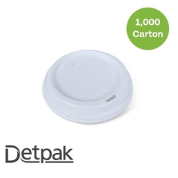 12/16/20 oz Smooth Hot Cup Lid (89mm) - White