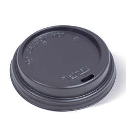 Detpak 12/16/20oz Smooth Hot Cup Lid (89mm) - Black
