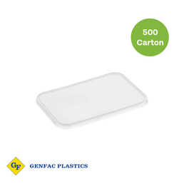 Rectangle Lids to Suit Ribbed Containers- 500-1500ml