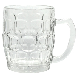 Beer Mug Dimple with Handle 285ml