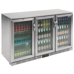 Bar Fridge 3 Hinged Door 330 Litre S/S 