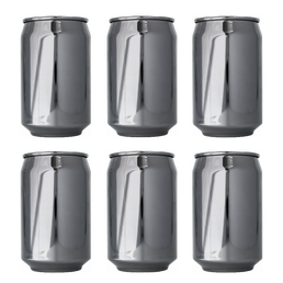 Can Shaped Tumbler 500ml Stainless Steel Pack of 6