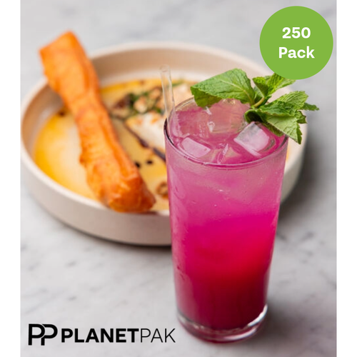 Bioplastic Regular Straws (197 x 6mm)
