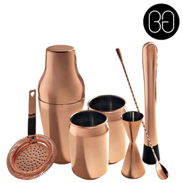 Can Tumbler 7pc Cocktail Kit Copper