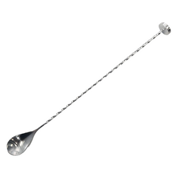 Bar Spoon with Muddler End Stainless Steel 30cm