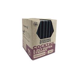 Cocktail Paper Straws 5 PLY- Pack 220