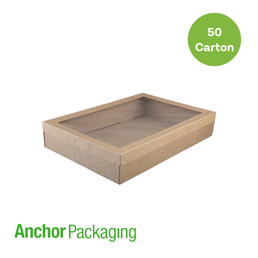Catering Tray #4 Lid - Kraft Brown Extra Large