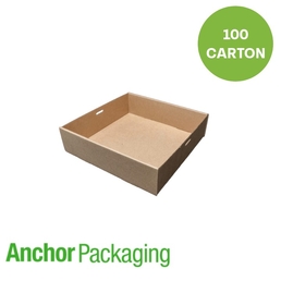 Catering Tray #5 - Kraft Small 225x225x60mm