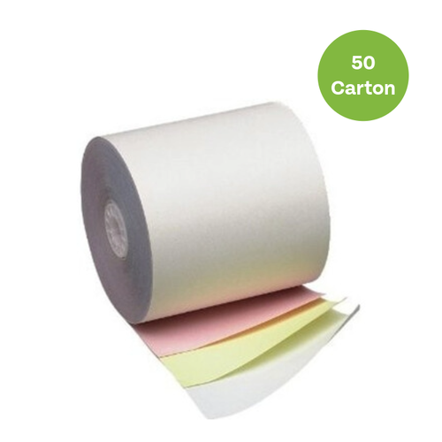 Bond Paper Rolls 76mm x 76mm 3 Ply 50 Rolls/Carton