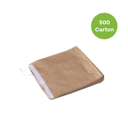 2 Long Lined Greaseproof Bag- Brown (174x240)