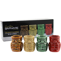 Tiki Shot Glass - Pack of 4