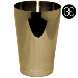 Cocktail Shaker Toby Tin 18oz Gold