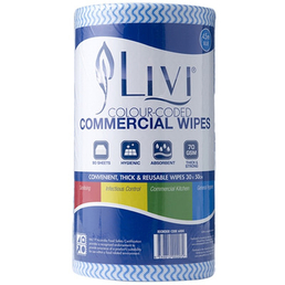 Commercial Wipes - Blue 4/CTN