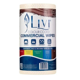 Commercial Wipe - Brown 4/CTN