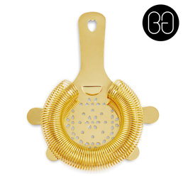 Cocktail Strainer Hawthorn 4 Prong Strainer Gold