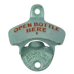 Wall Mounted Bottle Opener 'Open Bottle Here'