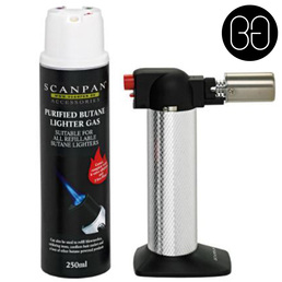 Chef's Blow Torch Refillable Black