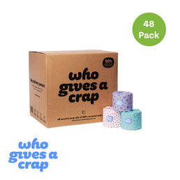 Who Gives a Crap | 3ply 100% Recycled Toilet Paper 48 rolls