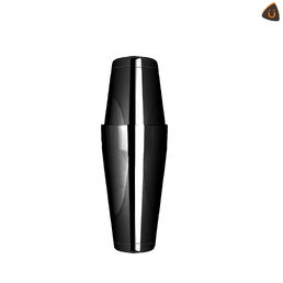 Uber Boston & Toby Tin Shaker Set Weighted Base Black