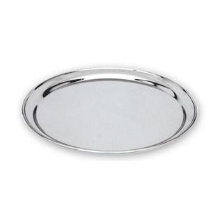 Serving Tray Round Stainless Steel 250mm 10"