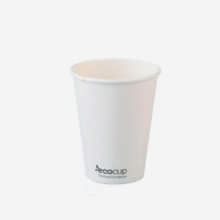 12oz (90mm) Single Wall White ECO Cup 