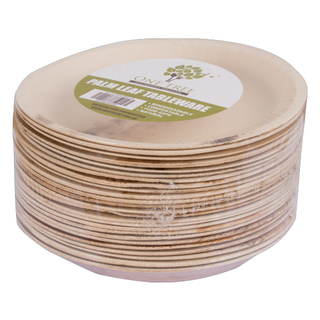 One Tree Palm Leaf Eco Plate - Round 180mm- 100Pk