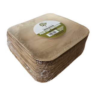 Palm Leaf Eco Plate Square 230mm - Pack of 25