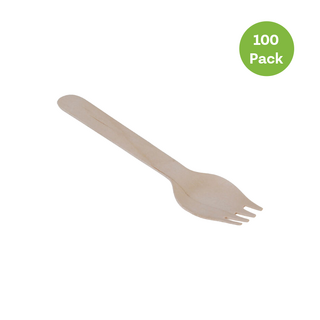 One Tree Wooden Spork 100Pk