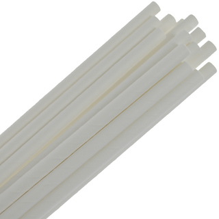 Regular Paper Straws White Pack 250