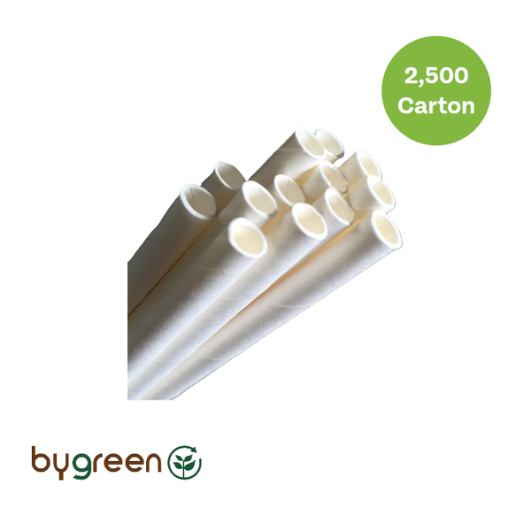 Paper Regular Straw - White