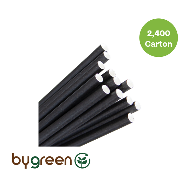 Jumbo Paper Straw 4 Ply- Black