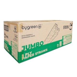 5PLY Paper Straw Jumbo-Mixed Colours-2,200/Carton
