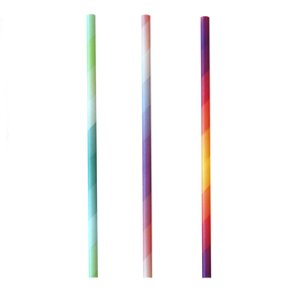 *5 PLY* Strong Paper Straw Regular [6.5x200mm]- Mixed Colours
