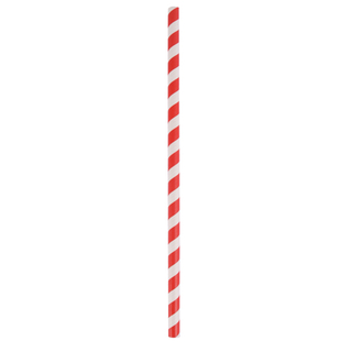 Paper Jumbo Straw - Red Stripe 2500/Carton
