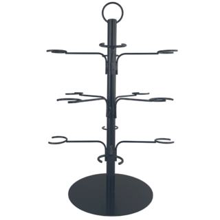 Cocktail Tree Drink Stand Stainless Steel 12 Arm Black