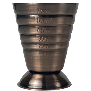 Multi Level Jigger Cup Antique Copper
